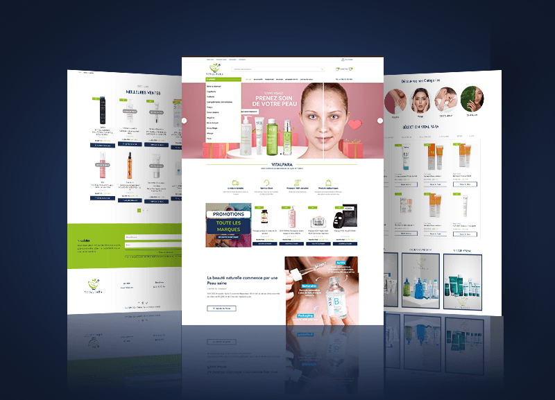 Réalisations : Création Site Parapharmacie VitalPara